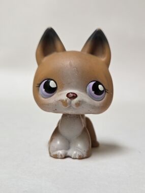 Littlest Pet Shop #112 German Shepherd Dog Authentic Hasbro LPS
